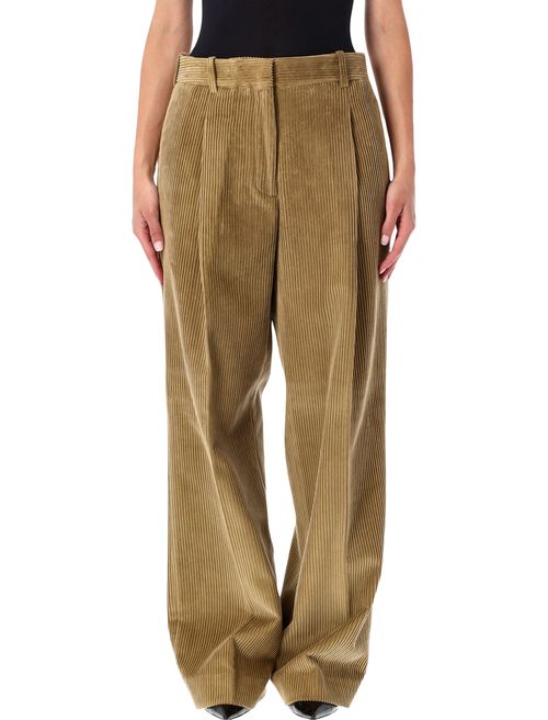Ted Corduroy Trousers with Front Pleats