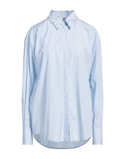 Fabiana Filippi Woman Shirt Sky blue Size 14 Cotton