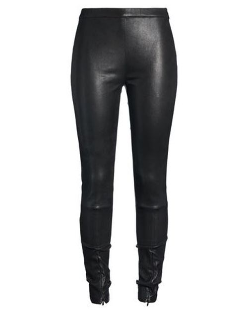 Woman Pants Black Size 2 Lambskin