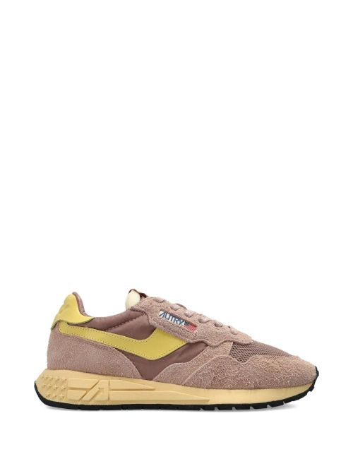 Autry Rose Leather Textile Sneaker