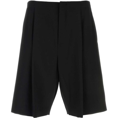 The Row Black Wool Sayed Bermuda Short