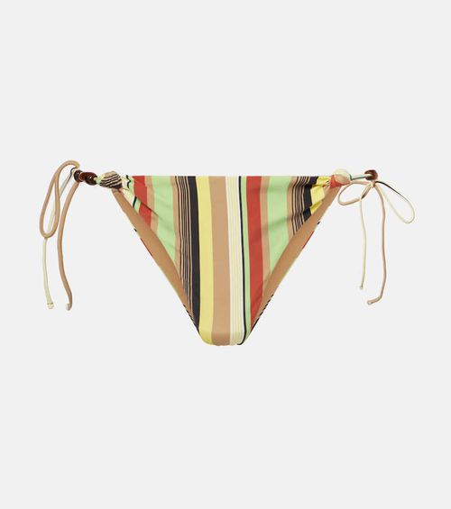 Poolside striped bikini bottoms