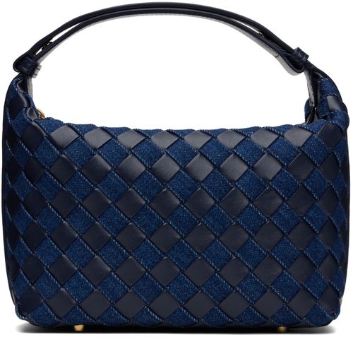 Bottega Veneta Navy & Indigo Mini Wallace Bag