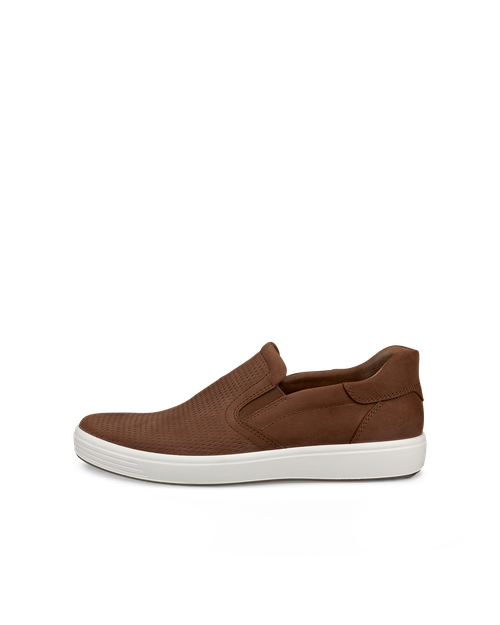 Soft 7 - Men's Nubuck Slip - In Shoe - Brown