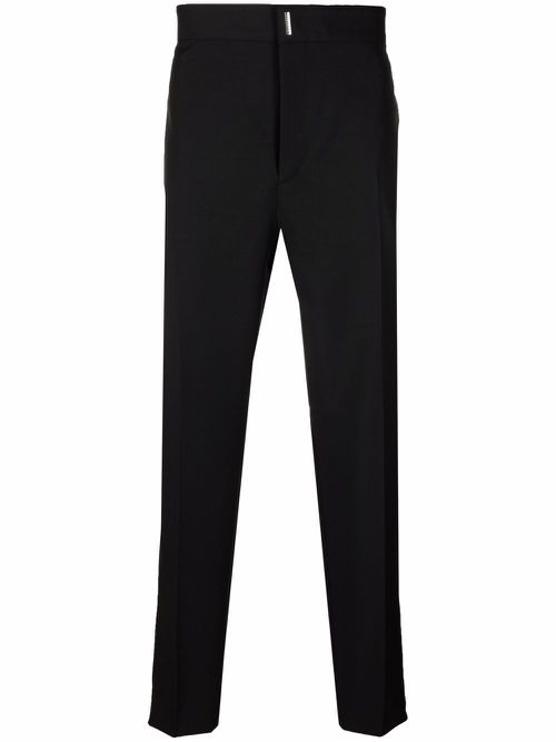 Tailored wool trousers - Black