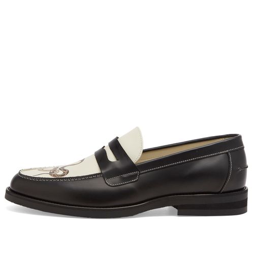 Men's Wilde Snake Penny Loafer Black/White