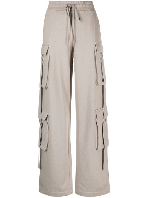 Cargo cotton track trousers - Grey