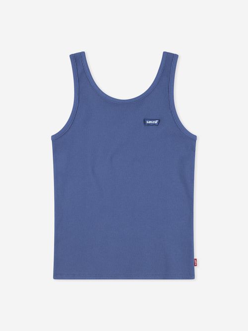Levi's Kids Wear Girls Meet and Greet Ribbed Tank Top in Navy 10 Yrs Blue