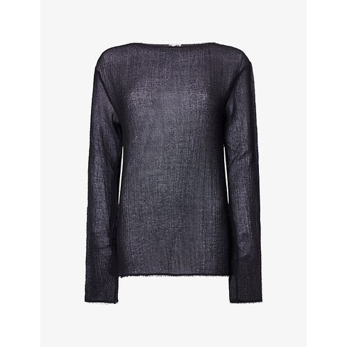 Womens Alba Semi-Sheer Wool Top