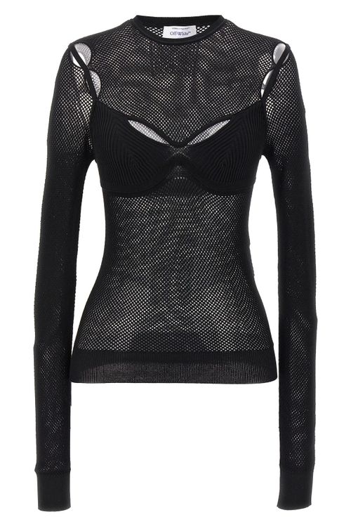 'Net Arrow Bralette' Top