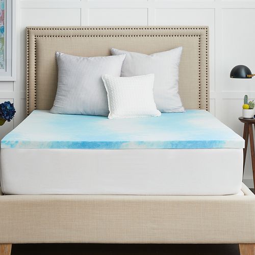 2 Memory Foam Topper with Cover, Full