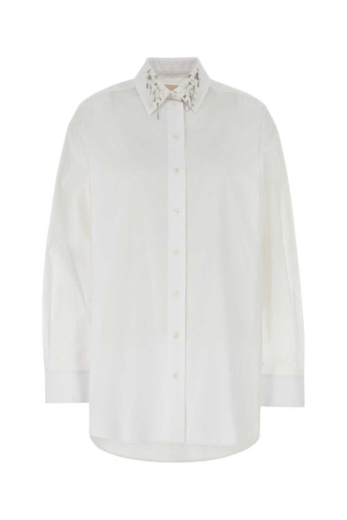 White Poplin Oversize Shirt