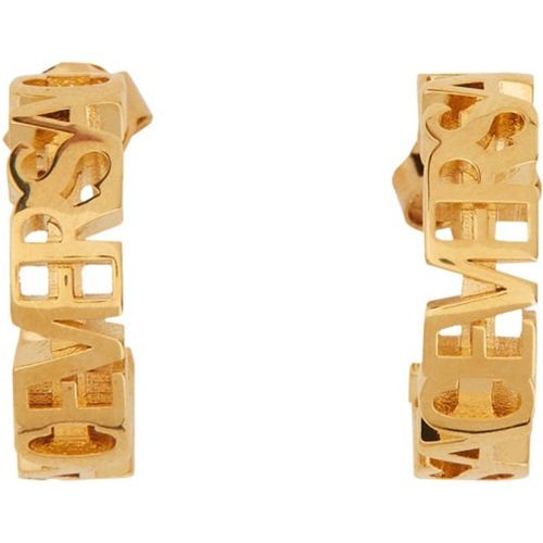 Versace Logo Hoop Earring