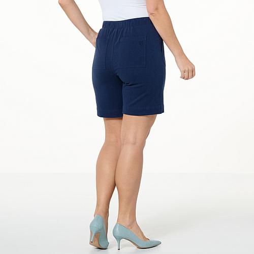 Cabana Knit Twill Pull-On Short - Black