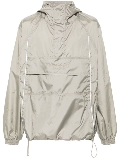 Lightweight hooded windbreaker - Green
