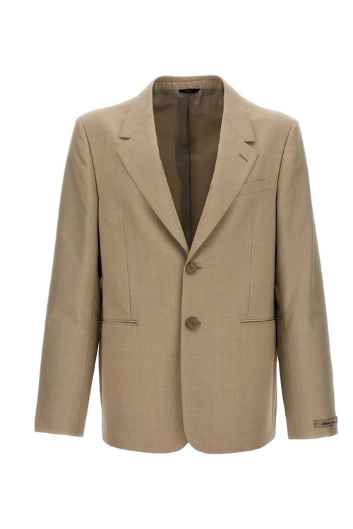 Single-Breasted Wool Blazer