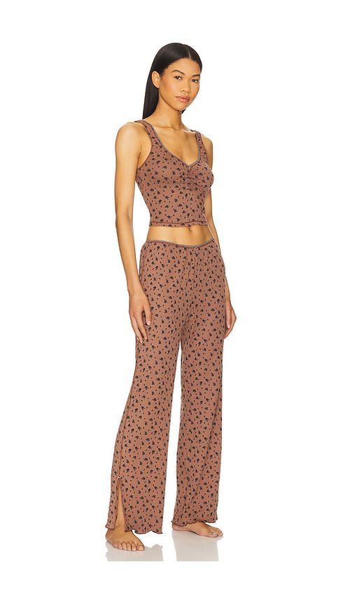 Free People x Intimately Fp Fresh In Love Lounge Set in Brown. - L also in