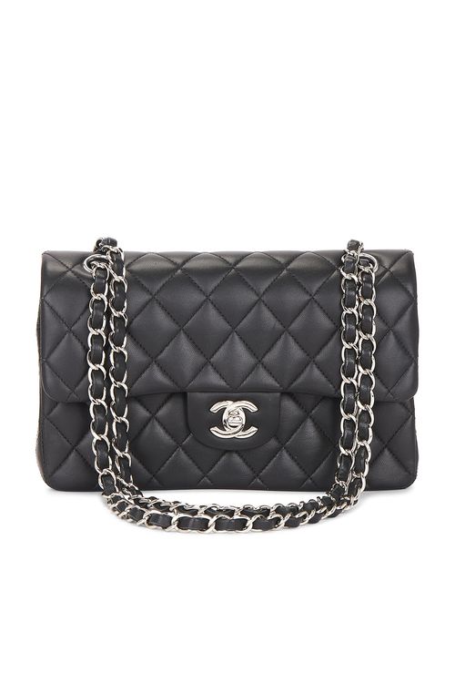 Chanel Chanel Lambskin Small Classic Double Flap Bag in Black - Black. a