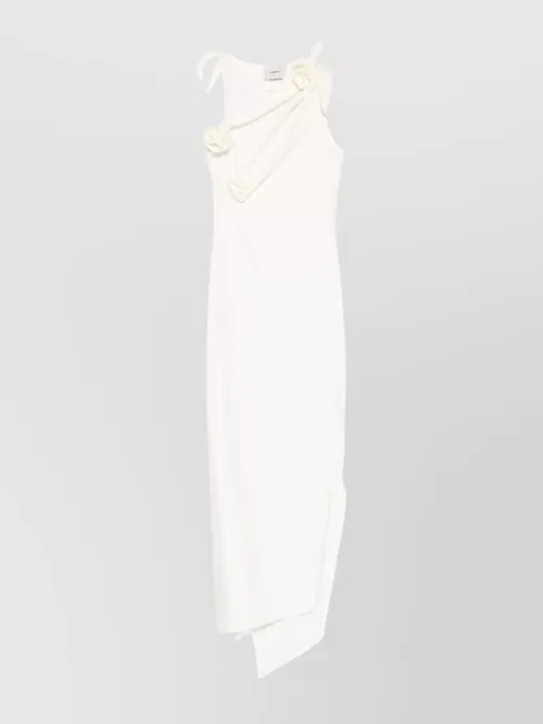 Coperni - knee length dress floral embellishment