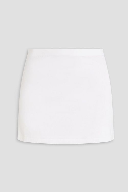 Stretch-knit mini skirt - White - XS