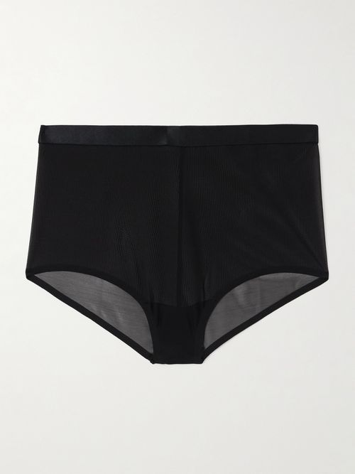 Supersmooth Sheersense Stretch Briefs - Black