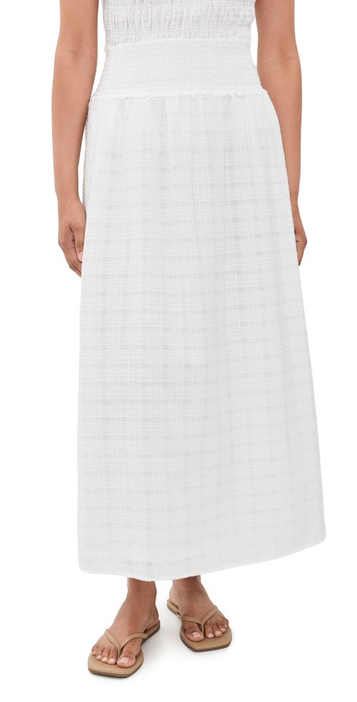 The Delphine Nap Skirt White
