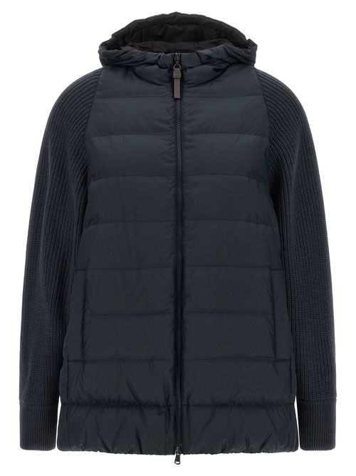 Shiny Zipper Pull Down Jacket