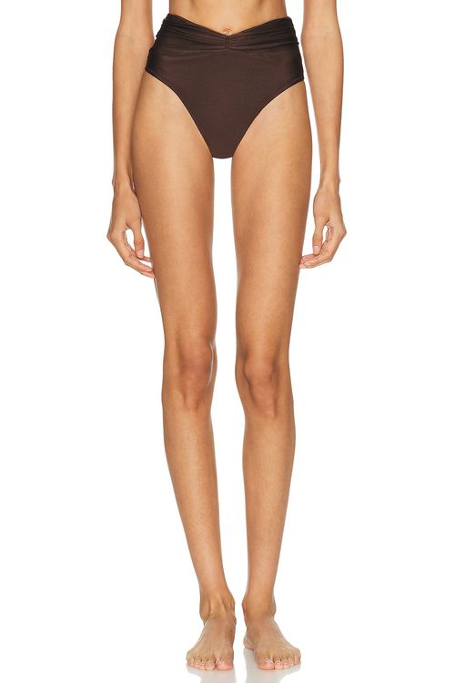 Shani Shemer Claire Bikini Bottom in Espresso - Chocolate. L also in M