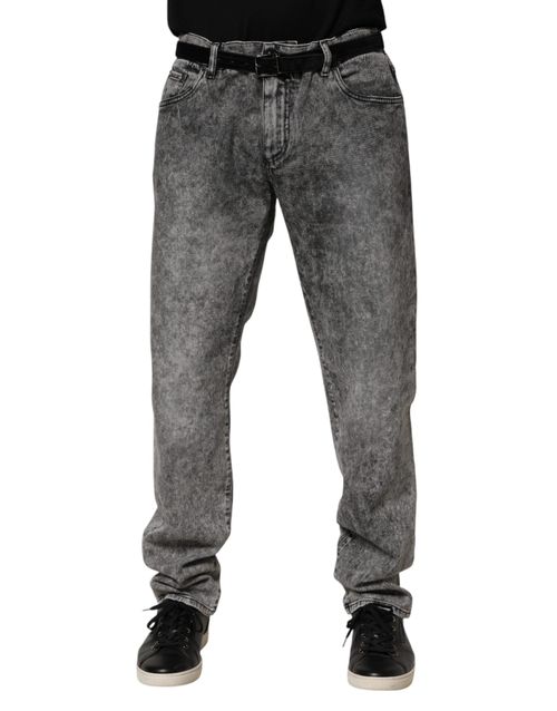 Cotton Denim Jeans — Gray