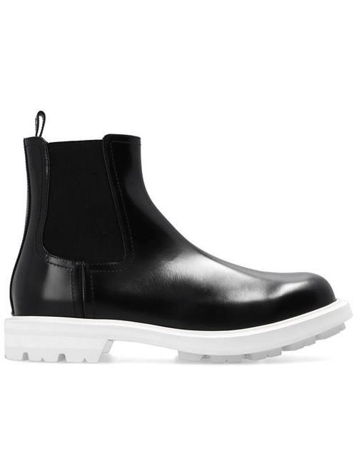 Contrast-sole ankle boots 