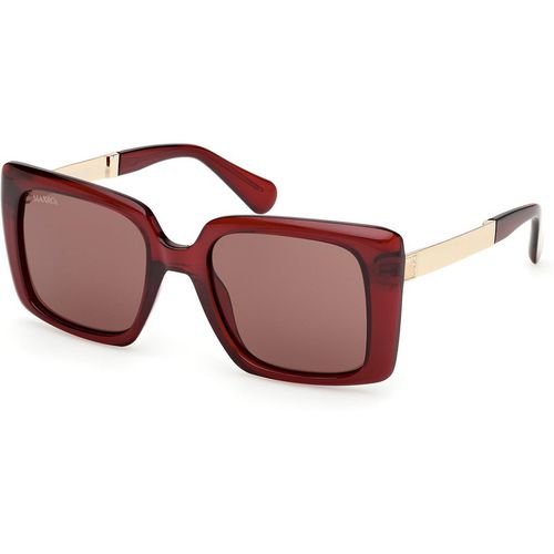 MAX&Co Mujer MAX&Co MO0134 66E Gafas de sol Inyectado Rojo Marrón Cuadrada Norma