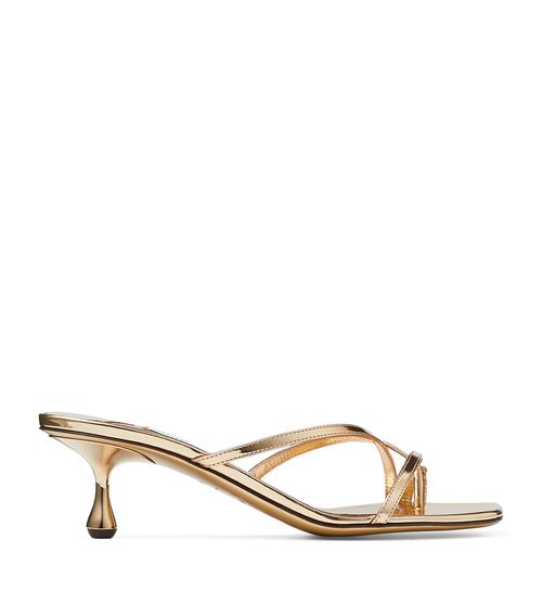 Etana 50 Leather Heeled Mules