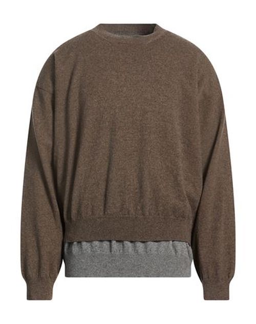 Man Sweater Khaki Size S Cashmere, Polyamide, Wool