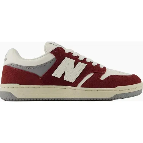 Men's NEW BALANCE 480 TRAINER CLASSIC CRIMSON/SEA SALT - Red