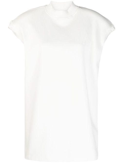 Laurie mock-neck T-shirt - White