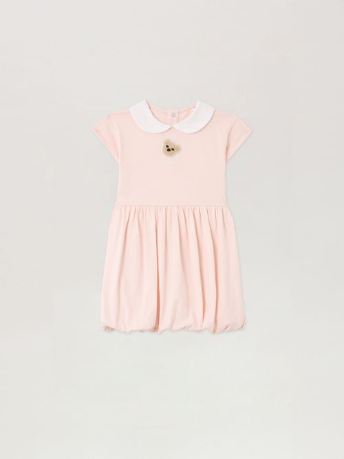 Bear Patch Ballon Dress Kids  Rosa/pink