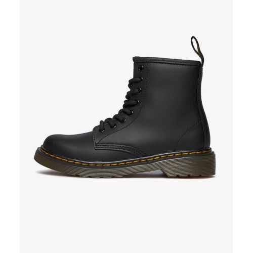 Lace-up leather boots - Black