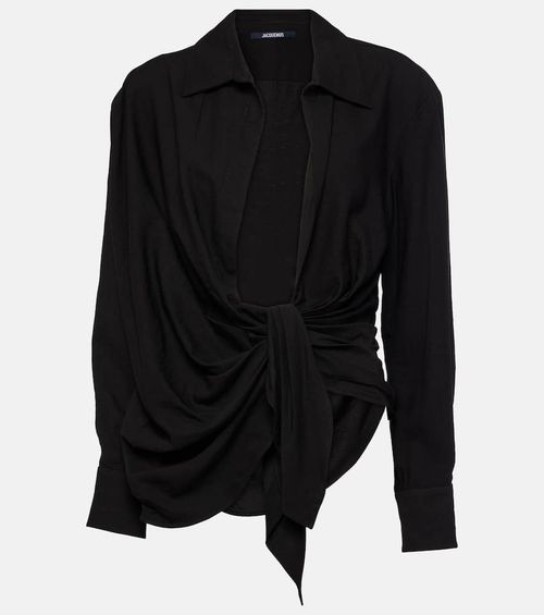La Chemise Bahia tie-detail top
