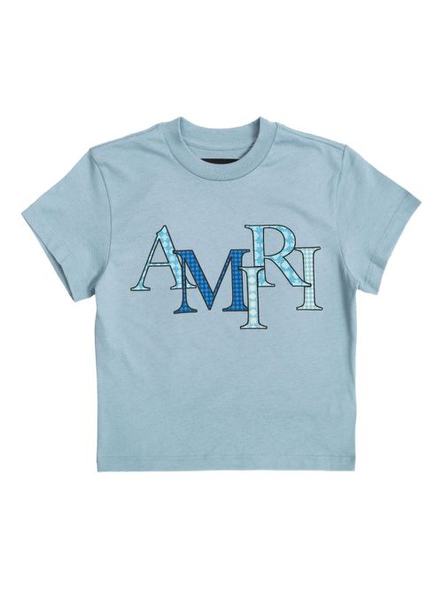 Logo-print short-sleeve t-shirt - Blue