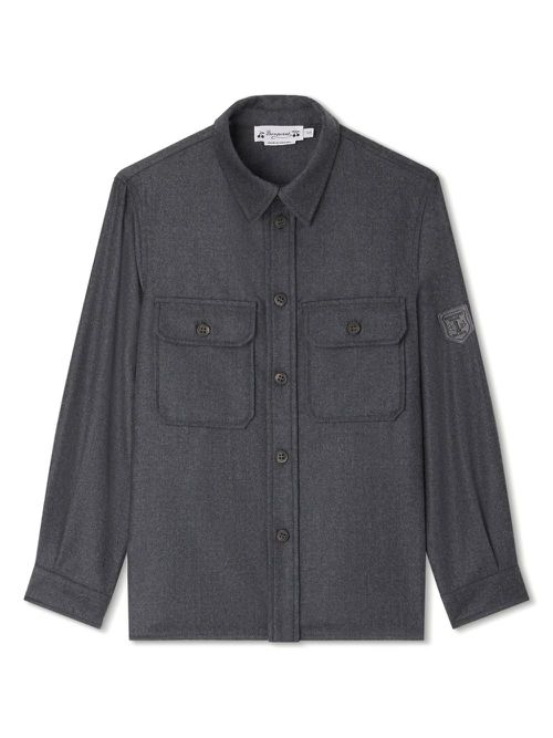 Gustave wool shirt - Grey