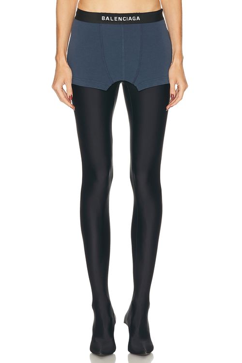 Balenciaga Cut Off Brief Skirt in Dark Blue - Slate. XS also in