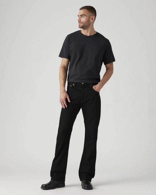 Men's 517 Jeans Black Denim Dark Wash Bootcut Leg Zip Fly JDM2662