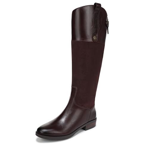 Sam Edelman Women's Penny Equestrian Boot Galaxy Gray Wide Calf