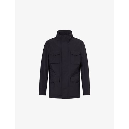 Mens M65 High-Neck Woven Field Jacket