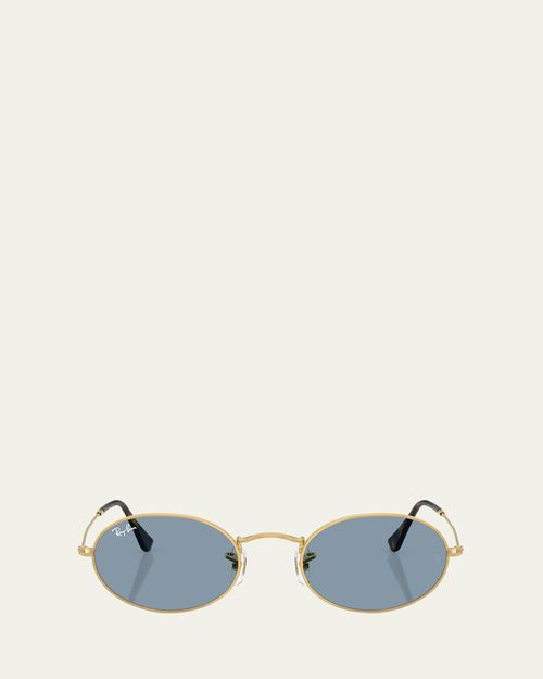 Metal Oval Sunglasses