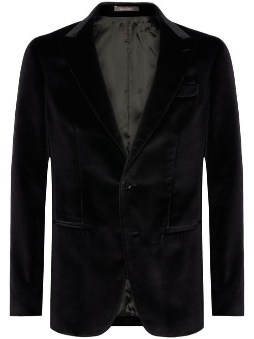 Velvet blazer - Black