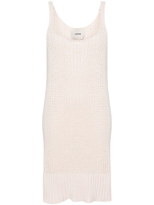 Murex chunky-knit mini dress - Pink