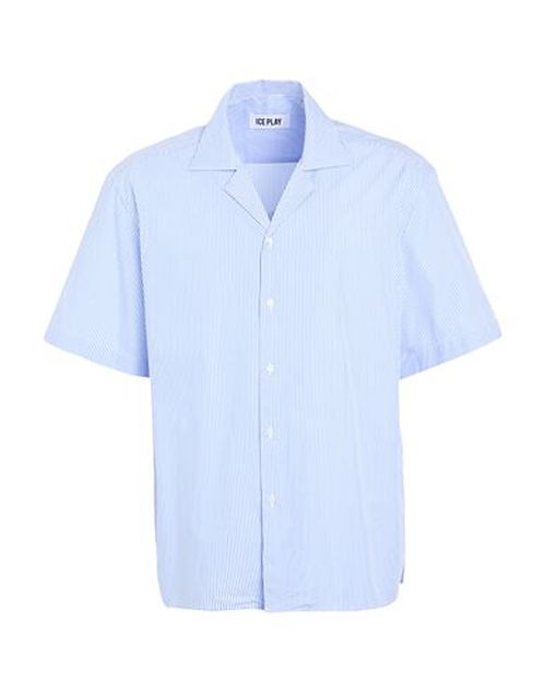 Man Shirt Light blue Size L Cotton