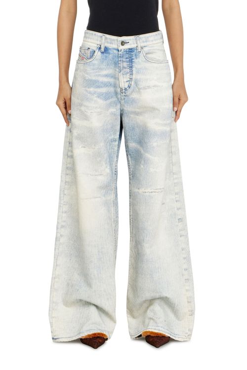 Relaxed Jeans Low Waist 1996 D-Sire, Light blue, Button fly