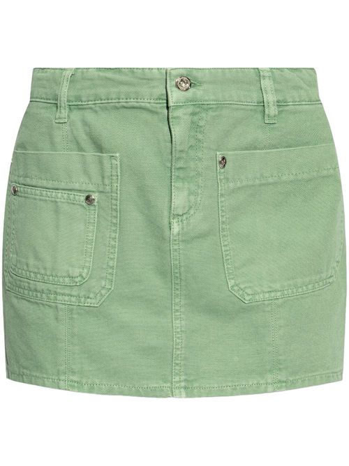 Cotton mini skirt - Green